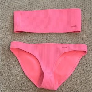 Triangl bandeau bikini top and bottoms